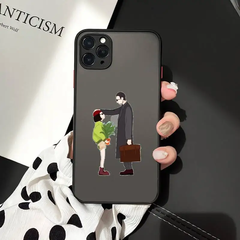 

Killer Leon Uncle Girl luxury design Phone Case shell matte transparent For iphone 7 8 11 12 plus mini x xs xr pro max cover