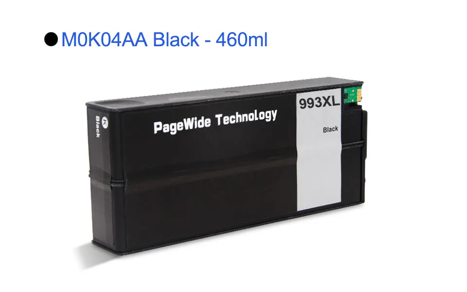 1 PCS - Black Третьи вечерние чернильные картриджи hp 993 993XL для принтера hp PageWide 755dn 774dn/s 750dn/dw 772dn/dw 777z 777zs - Цвет: 1 PCS - Black