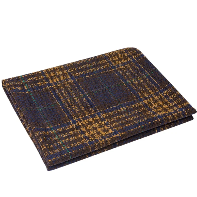 

Width 59'' Double Woollen Tweed Fabric By The Half Yard For Overcoats Skirts Trousers Material