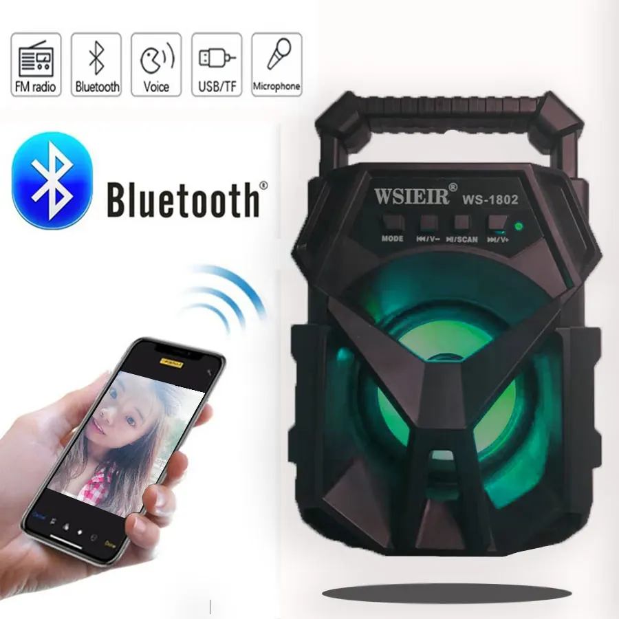 Беспроводная bluetooth колонка портативная уличная Громкая мини Колонка 3D 10 Вт