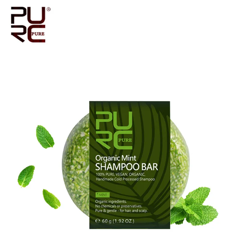Новое поступление 11 органический шампунь PURC с натуральной мятой 100% чистый и