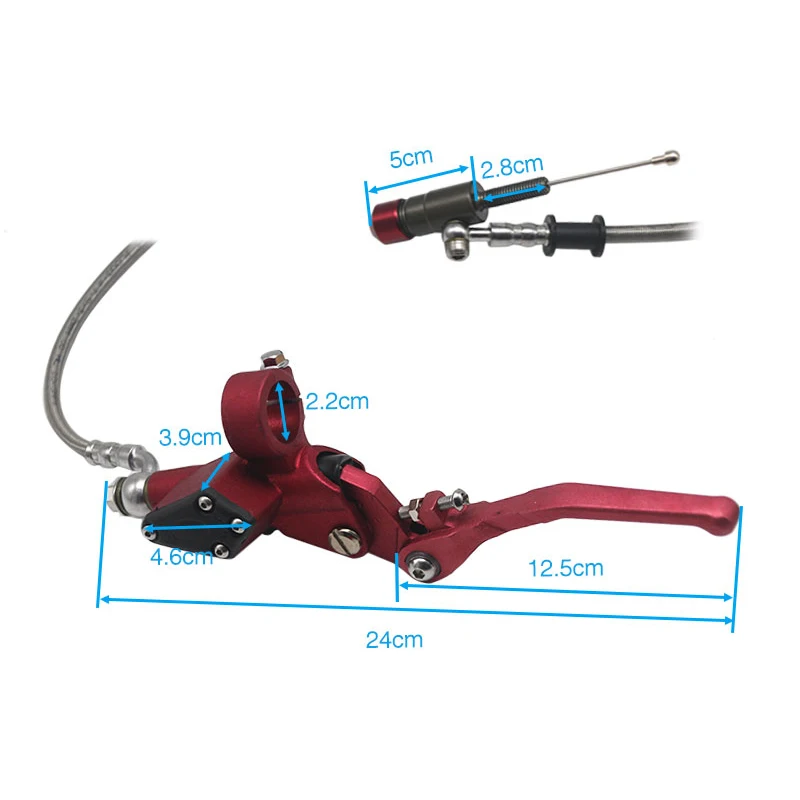 ALconstar мотоцикл 1200 мм гидравлический рычаг сцепления Главный цилиндр для 125 250cc