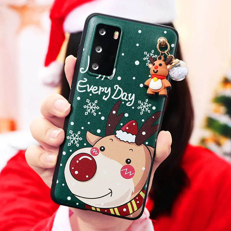 Чехол для Huawei Honor 20 10x 10i 20i 9x Lite 8x 8a 9 P30 P20 P40 E Pro Y6 P smart 2019 новогодний рождественский