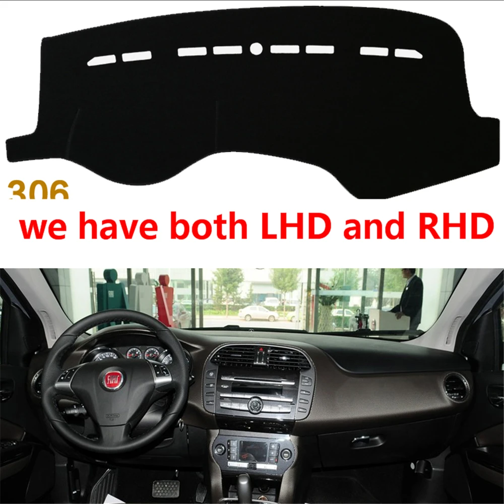 Для fiat bravo 2008 2009 2011 Dashmats автостайлинг аксессуары приборная панель покрытие коврик