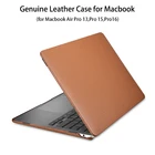 Чехол из натуральной кожи для Macbook Air Pro 13 A2337 A2338 M1 Chip 2020 A2179 A2289, чехол для ноутбука Macbook Pro 16 15 A2141 A1990