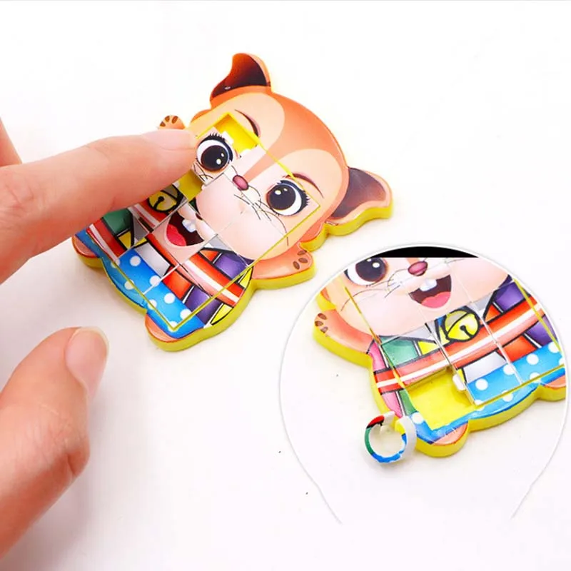 5 шт. ручные мини-игрушки-пазлы для детей обучающие и вечерние игрушки с героями