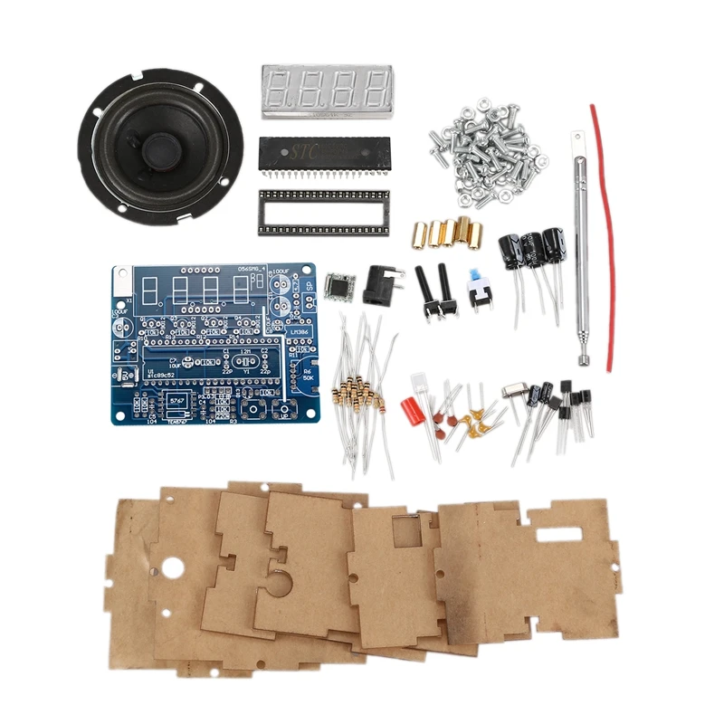 TEA5767 DC 4 5 V Diy Мини цифровой FM радиоприемник 87MHZ 108MHZ 2W 8ohm комплект электроники для