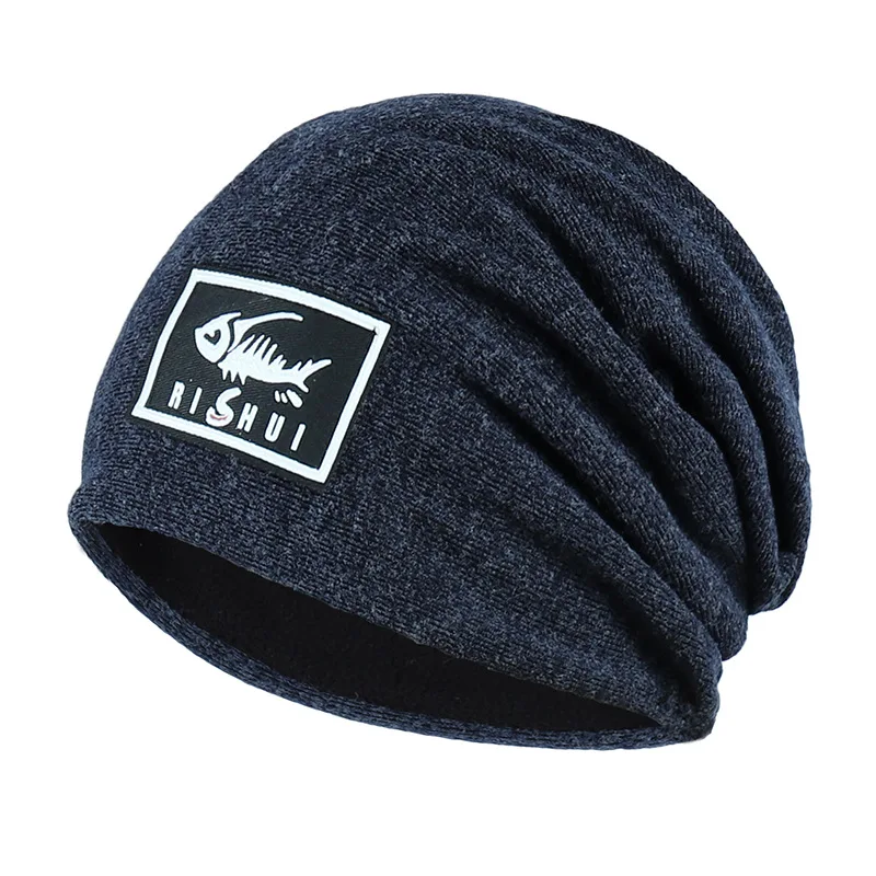 Skullies Beanie осенние и зимние шапки мужские женские головные уборы шерсть baotou шапка