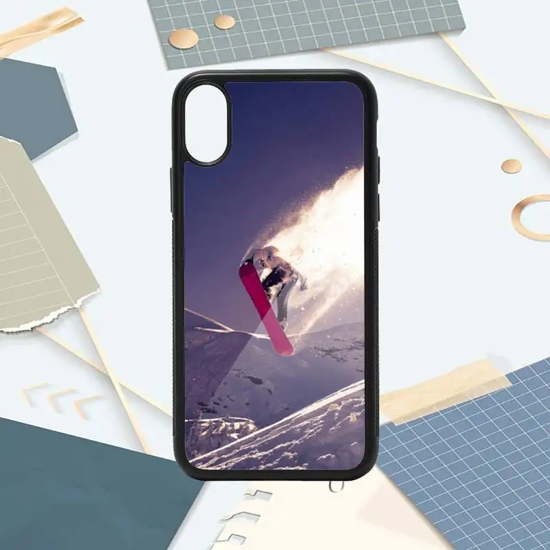 

Lavaza ski neige Snowboard Phone Case PC for iPhone 11 12 pro XS MAX 8 7 6 6S Plus X 5S SE 2020 XR