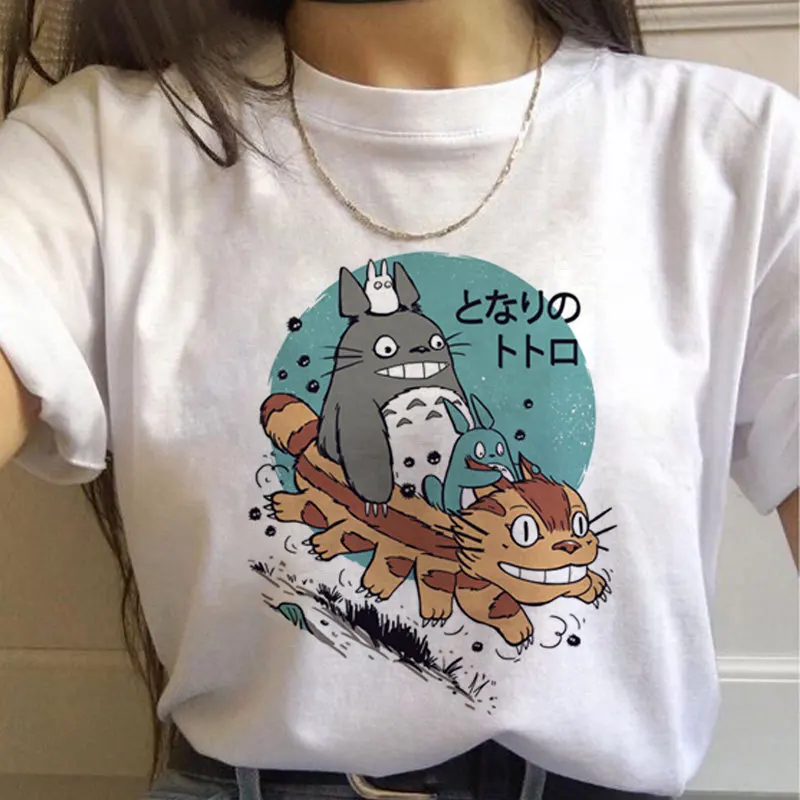 Сосед Тоторо Studio Ghibli Harajuku футболка женские кепки в стиле Kawaii мультипликационным