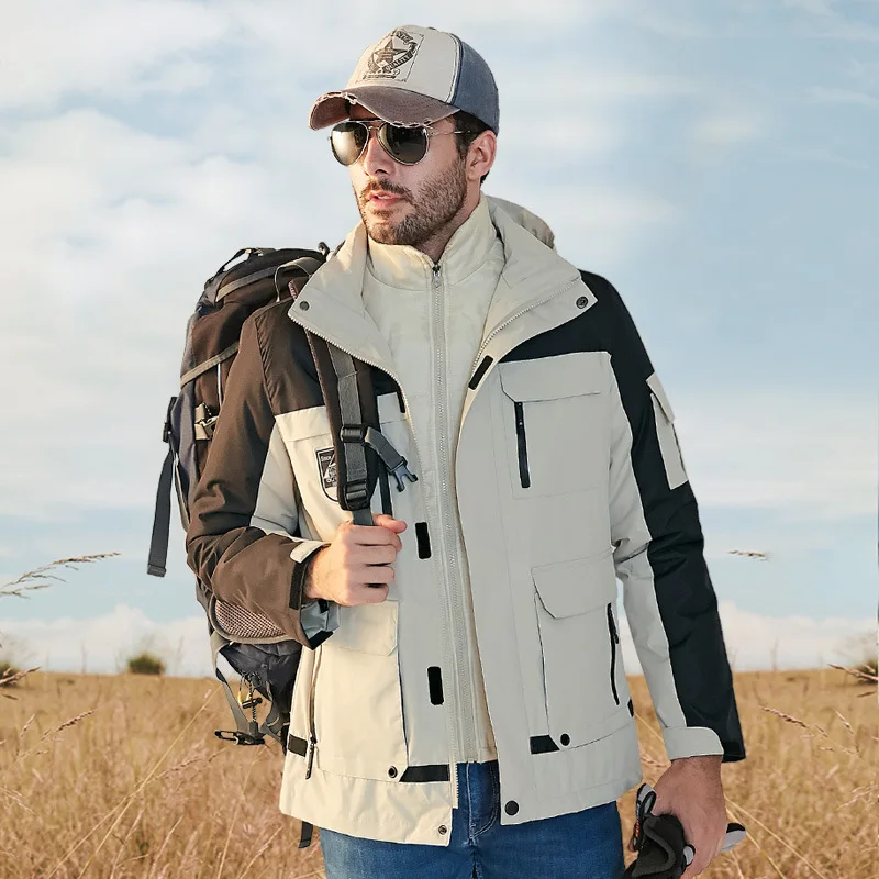 Верхняя мужская и женская куртка пальто уличные лыжные рыболовные пуховые парки