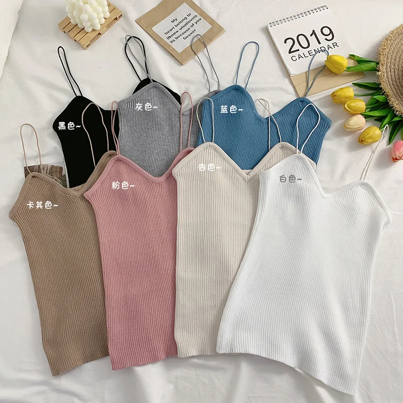 

Однотонная женская кофта 2021, корейский стиль, внутренний облегающий Топ, короткая верхняя одежда с открытой спиной, трикотажная рубашка для...