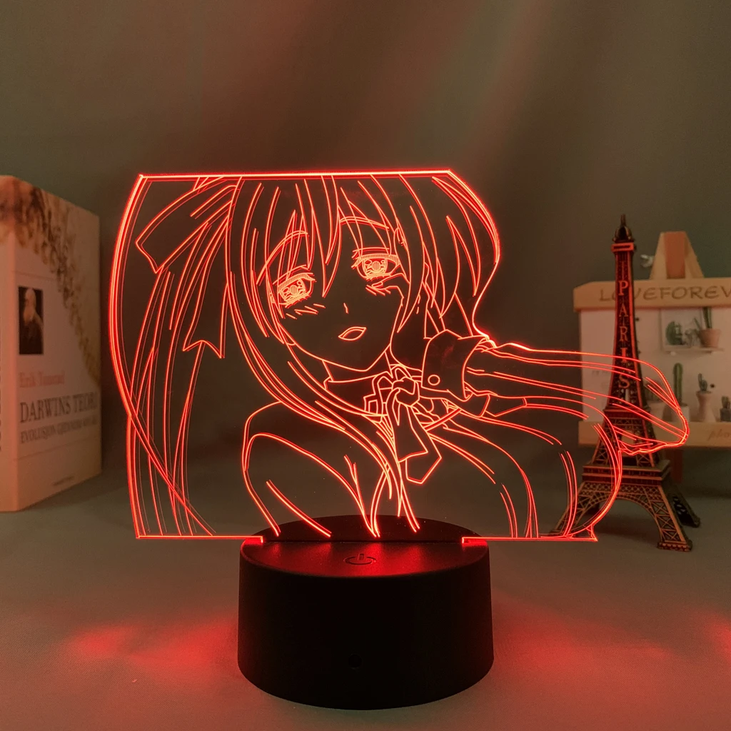 

High School DxD Anime Led Night Light for Home Decoration Birthday Gift Manga High School DxD 3D Lamp Bedside