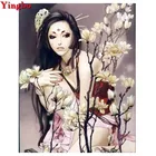 Квадратнаякруглая Алмазная вышивка сделай сам, японская мультяшная девушка 5d, алмазная живопись, Алмазная мозаика, картины Стразы