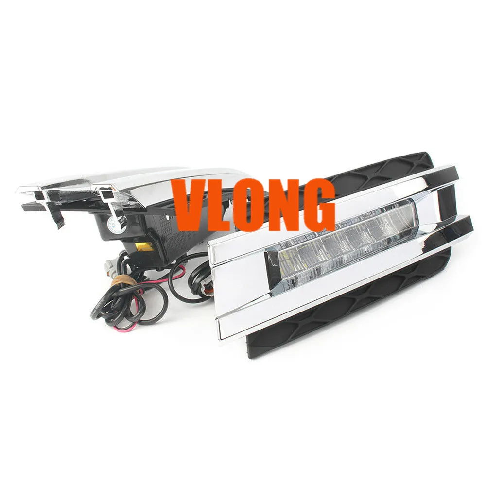 Fog Light Run lamp 06-09 2x White LED DRL Daytime For Mercedes-Benz X164 GL450 |
