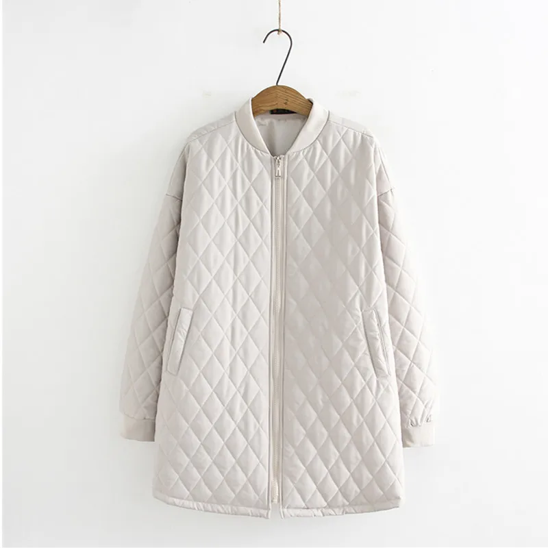 Cotton Jacket Women Parka Clothing Loose Mid-Length 2023 New Autumn Winter Coat Female Zipper Windbreaker Outerwear