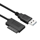 Кабель-Переходник USB 2,0 к Mini Sata II 7 + 6 13Pin для ноутбуков, CDDVD, ROM