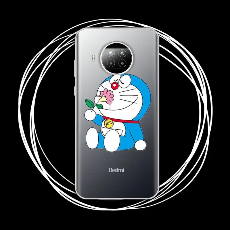 

Doraemon Cartoon robot Phone Case Transparent for xiaomi redmi note 8 9 9s 11 10t lite pro