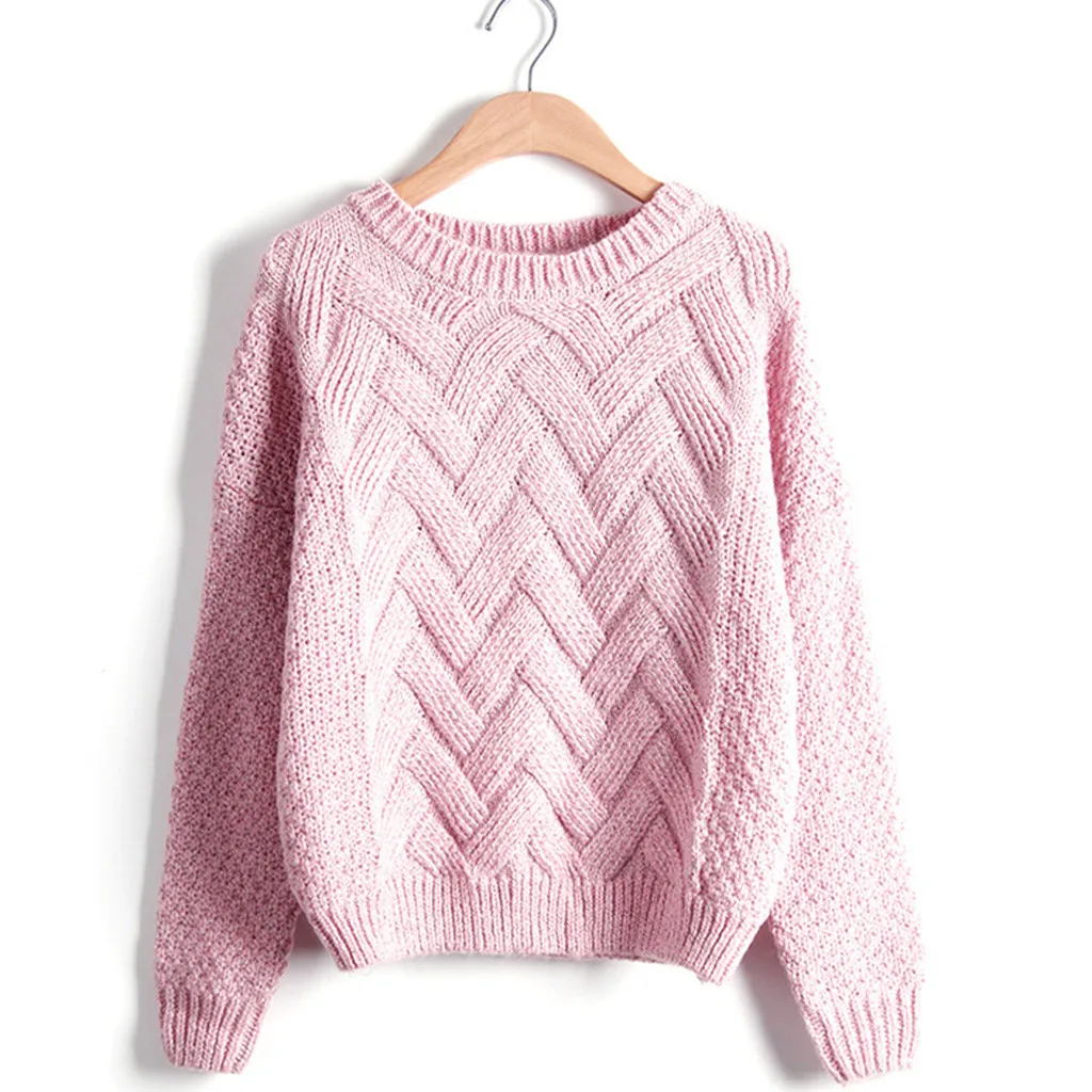 Womens Sweaters Lady Long Sleeve Casual Solid Autumn Winter Crochet Loose Knit Sweater Coat Female Warm Streetwear A40# | Женская одежда