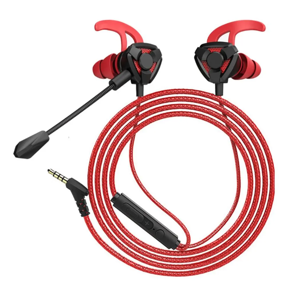 

G9 Portable Dual Driver Gaming Earphones With Dual Microphone And 3D Stereo Sound For Mobile Phones Tablets