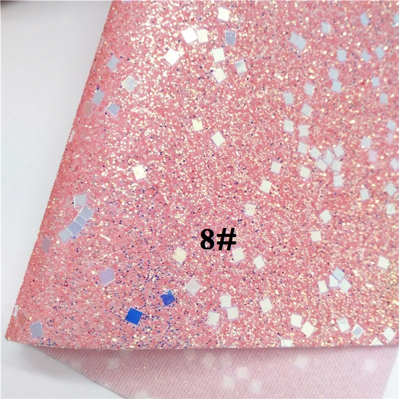 8 Glitterwishcome 21X29 см А4 Размер синтетическая кожа, неоновая массивная блестящая кожа, искусственная ткань из искусственной кожи винил для бантов, GM562A - Цвет: 8
