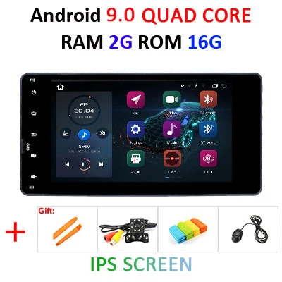 2 Din Android 9,0 4G+ 64G 8 ядерный автомобильный dvd Радио Видео gps аудио для Mitsubishi outlander lancer asx 2012 2013 obd2 DSP ips fm - Цвет: 2G 16G IPS no canbus