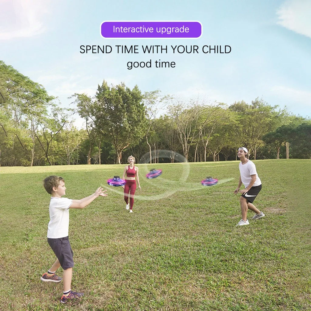 Мини Дрон НЛО Летающий вертолет с защитой от столкновений волшебный шар самолет