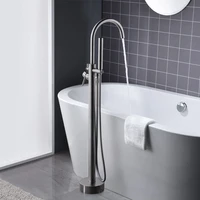 brass bath mixer floor standing faucet free standing showers and bath parts bathtub black bathroom golden high with stand set