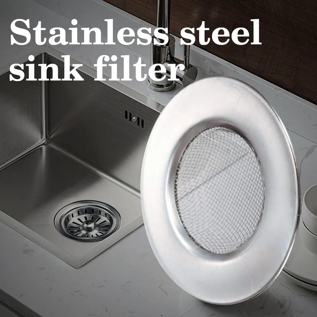 

Stainless Steel Bathtub Hair Catcher Stopper Shower Drain Hole Filter Trap Kitchen Metal Sink Strainer Floor Drai