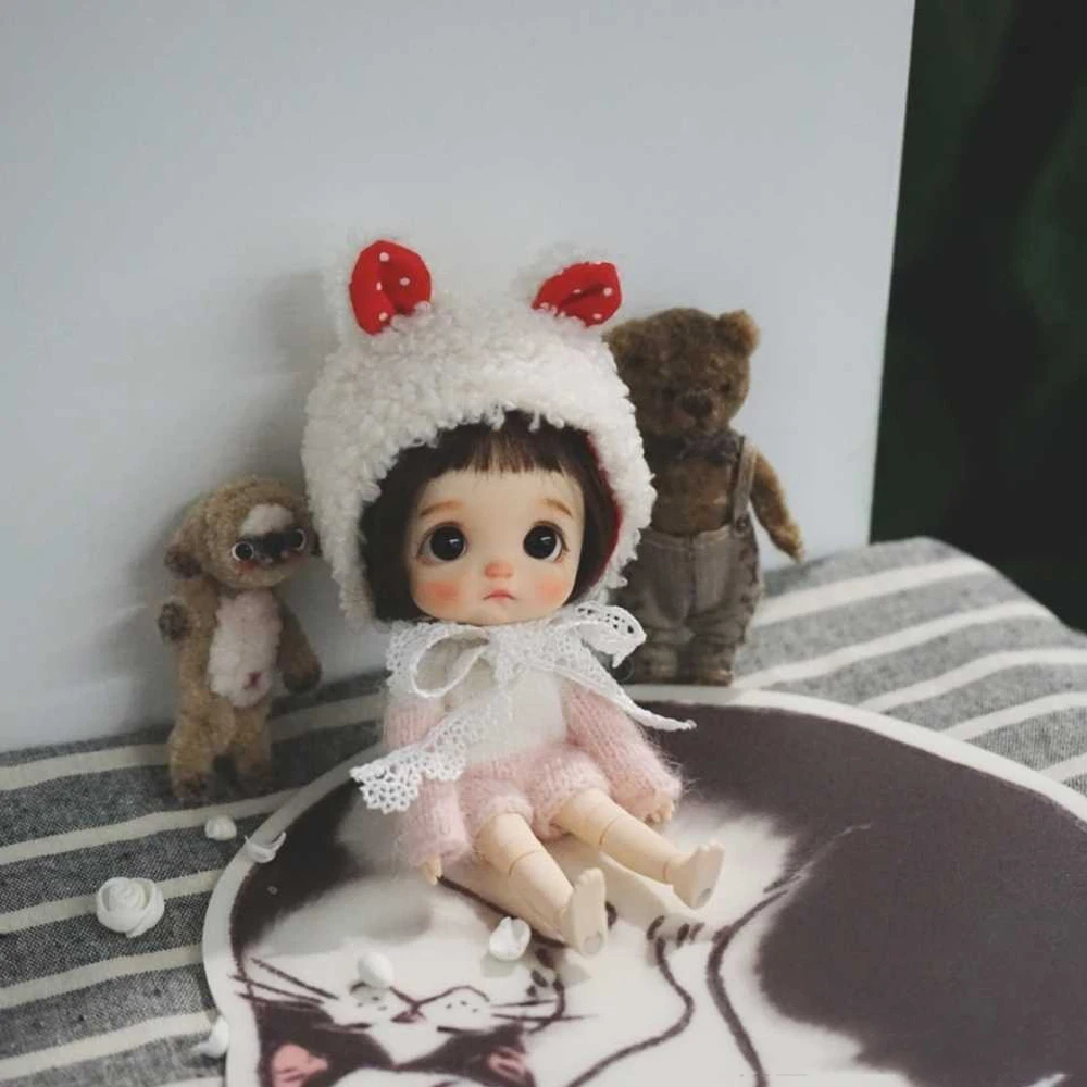 

OB11doll Products include doll head with makeup+OB11 body+eyes+wig+Hairband + jumpsuit + socks