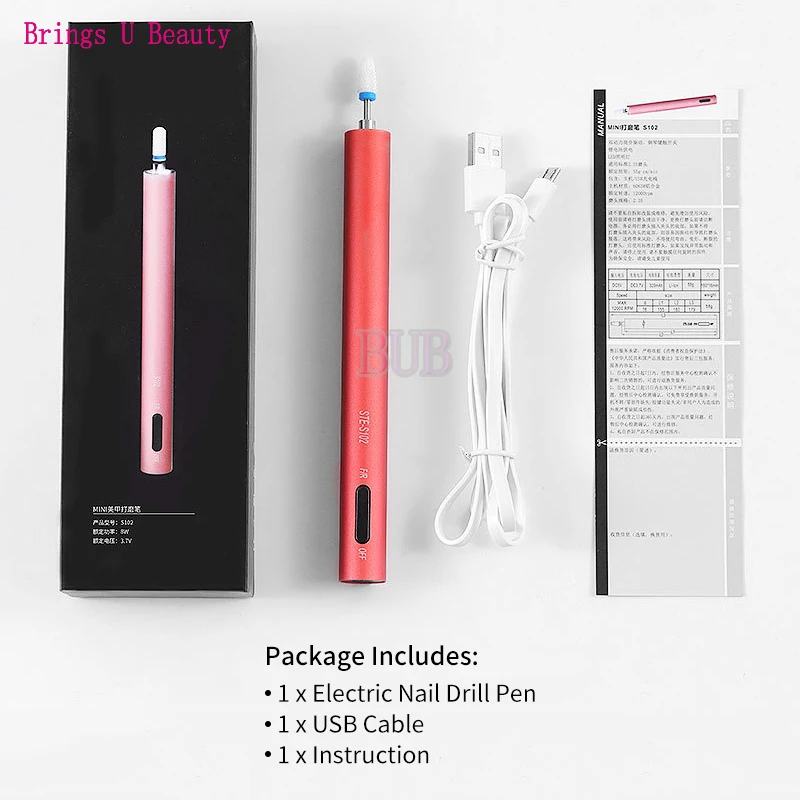 1 шт. профессиональная электрическая дрель для ногтей маникюрный станок файлы