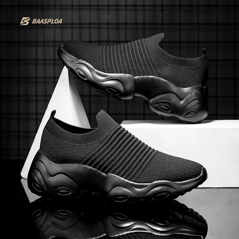 Мужские кроссовки брендовые модные демпфирующие спортивные туфли носки женские