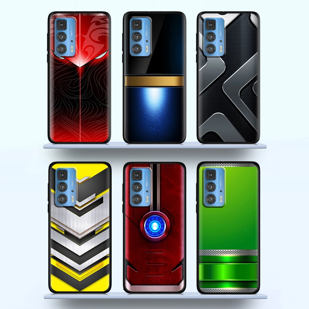 

Red Blue Brushed Metal For Motorola Moto G60 50 40 20 X3 E7i Power Edge Pro Lite Fusion 5G 2021 Soft Black Phone Case