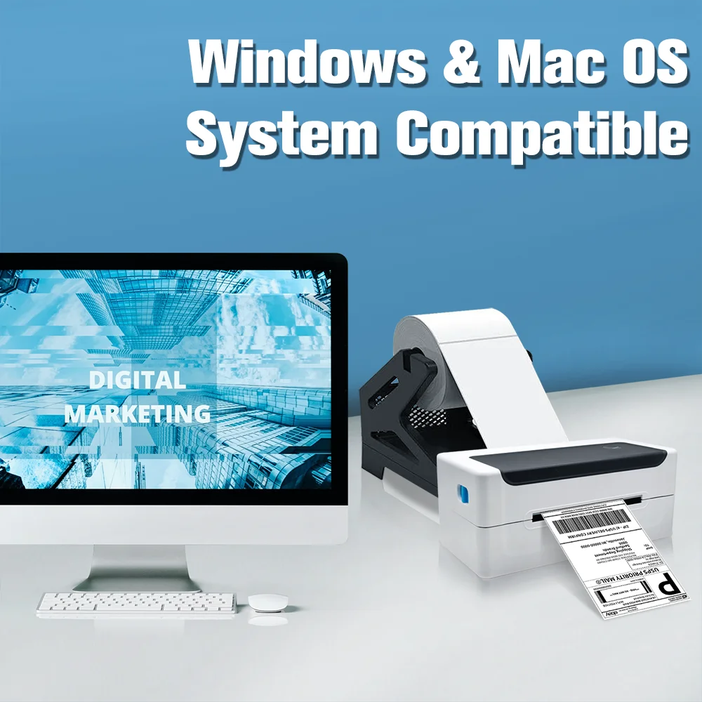 Фотопринтер штрих-кодов USB 40-110 мм