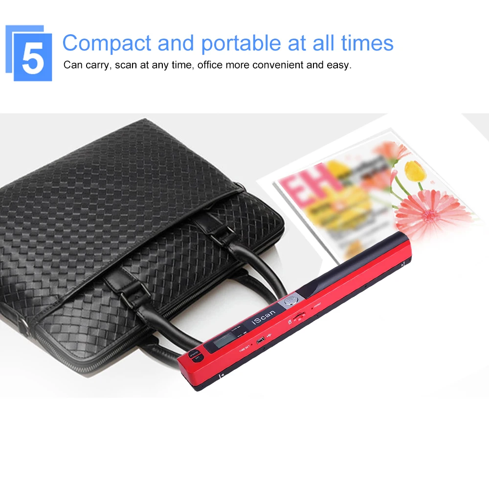 Portable Document Image Scanner Easy to operate for PDF/JPG Battery Operated Small | Компьютеры и офис