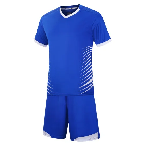 Blue Спортивный костюм для футбола, тренировочный костюм, черный футбольный Джерси, спортивные костюмы, комплекты для футбола, мужское футбольное платье, пустая одежда для взрослых, Новинка - Цвет: Blue