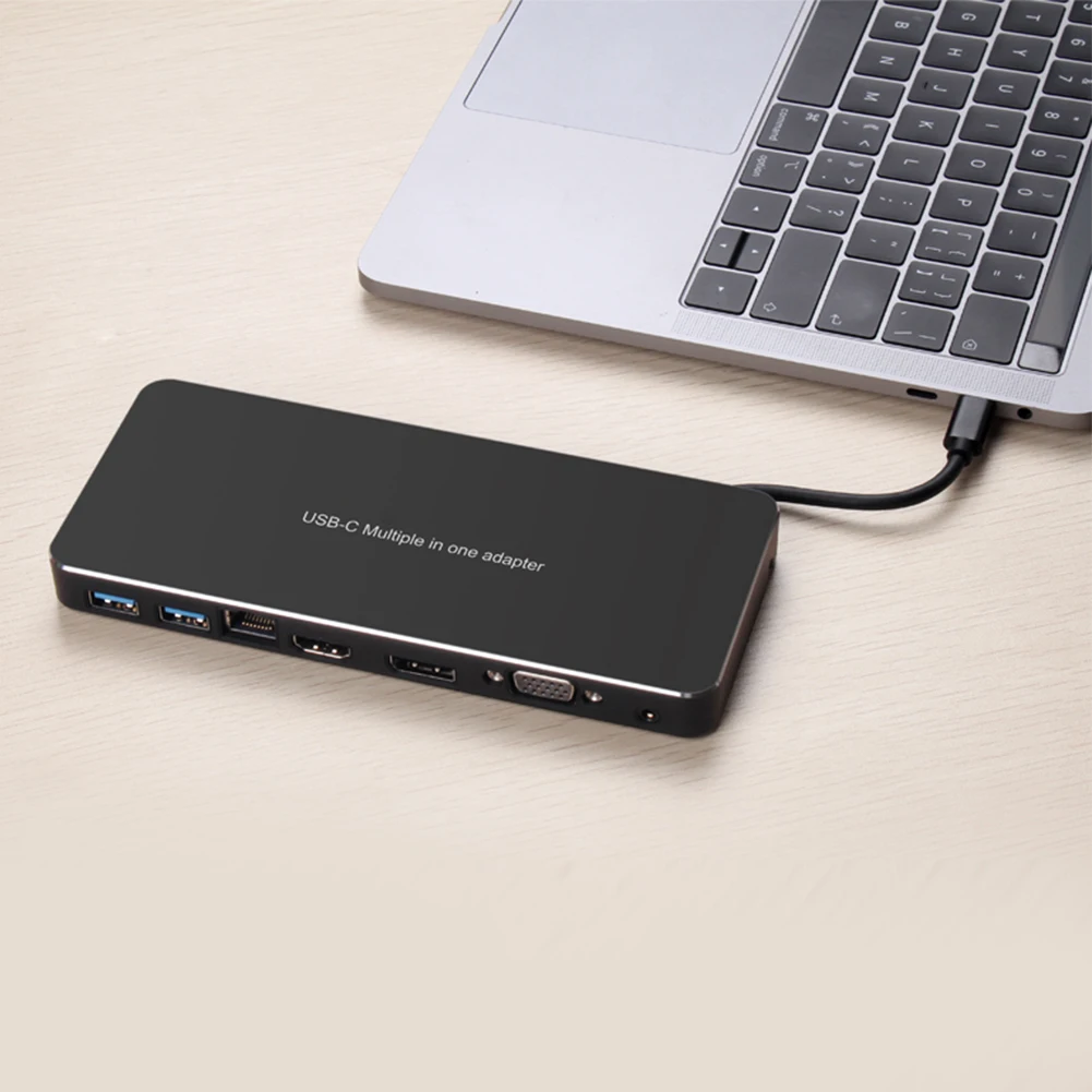 9 в 1 USB C концентратор тип-c для аудио VGA DP HDMI RJ45 Vision USB3.0 9 в 1 удлинитель концентратор конвертер док-станция для Macbook S8 Dex