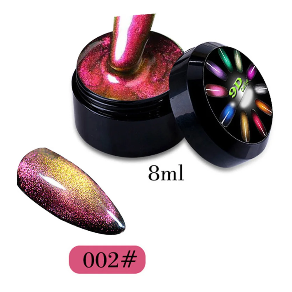 9D Cat Eye UV Nail Gel Polish Shining Galaxy Star For Women 8ml Manicure Art | Красота и здоровье