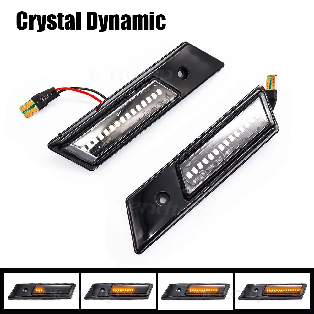 

2 шт. подходит для BMW E32 E34 E36 1990-1996 M3 M5 3 5 7 серии динамические светодиодные Автомобильные Боковые габаритные огни ретранслятор сигнальные огни