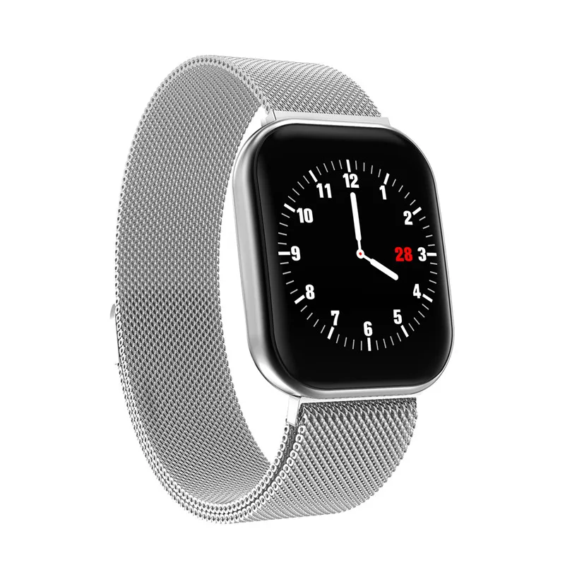 Смарт часы с монитором кровяного давления и пульса IP67 водонепроницаемые