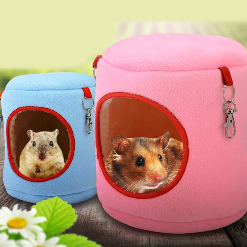 Теплая кровать гамак для крысы белка зимние игрушки клетка хомяка прочная