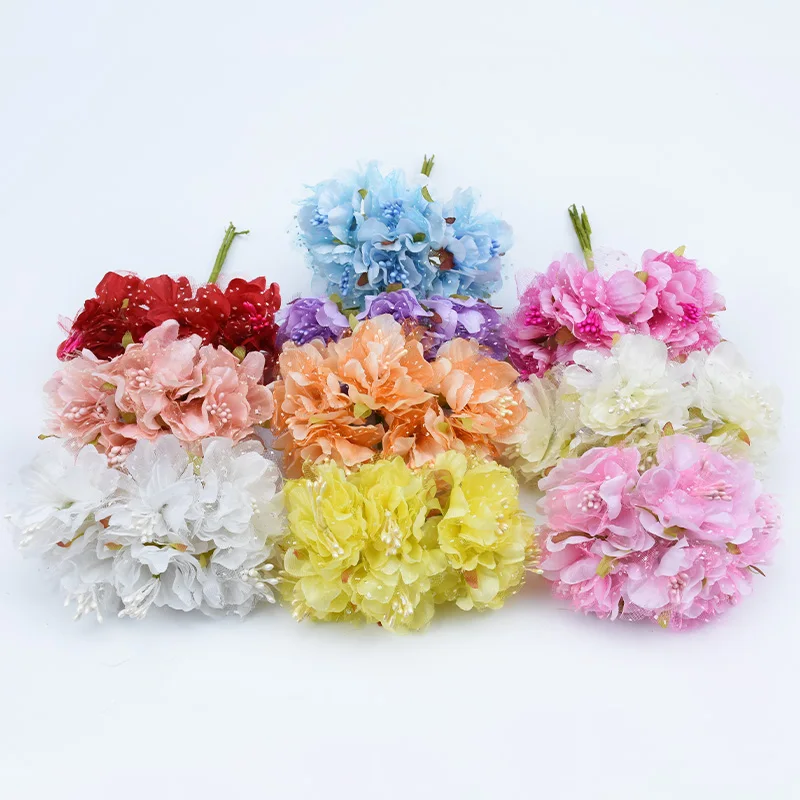 1 пучок/6 штук 4 см искусство сиреневый свадебное оформление букета DIY ВЕНОК