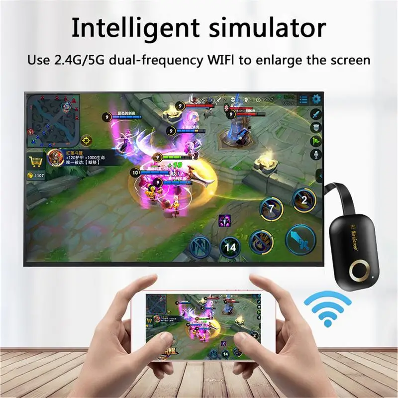 2 4G 5G 1080P беспроводной Wi Fi совместимому с HDMI дисплей адаптер экран зеркало литой ТВ