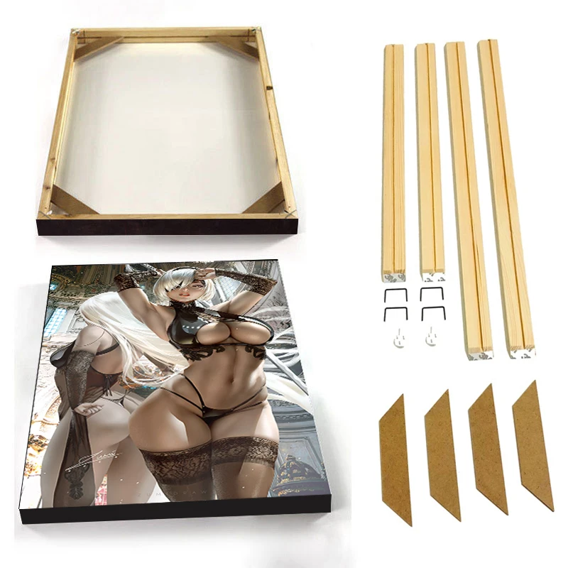 Картина на заказ с изображением венка из зеленых листьев телесного цвета 3D