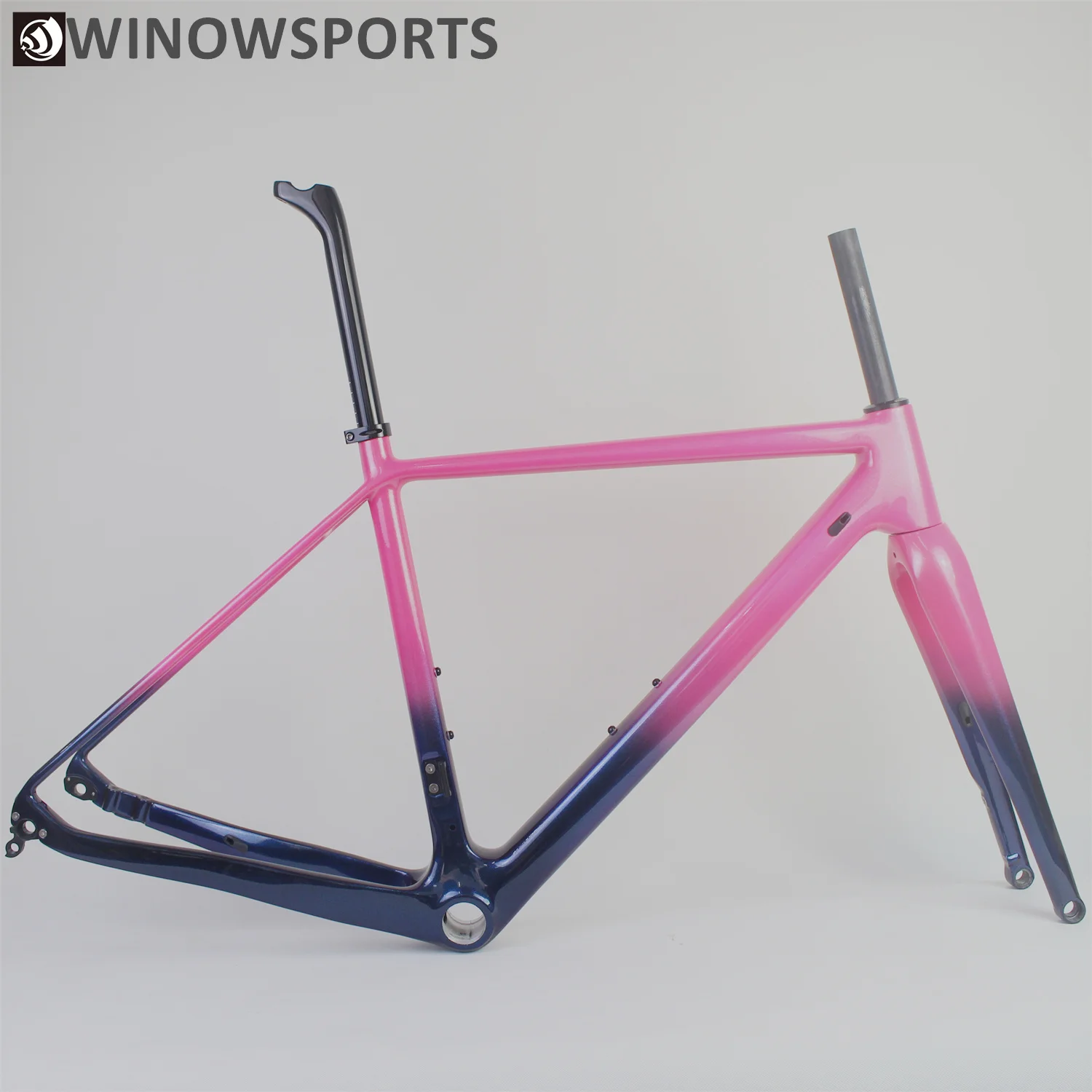 Хамелеон таможенная живопись углеродное волокно гравий рама велосипеда новые