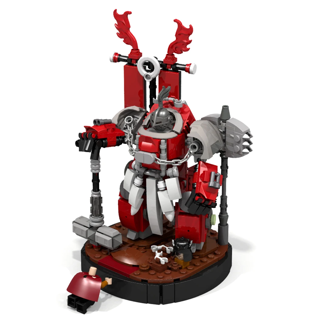 

469 шт., Детский конструктор MOC Hammer Emperor Mecha