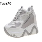 Женская повседневная обувь, женская обувь дневного света 12 см, новинка 2021, женская обувь на весну, черные и белые кроссовки для женщин, дышащая обувь