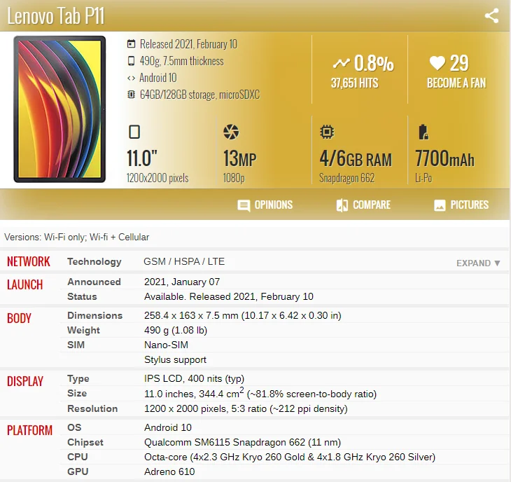 

High Duty Coque For Lenovo Tab P11 11 J606F Shockproof 360 Stand Holder Tablet For tab p11 J606F 2020 Case + GiftFilm