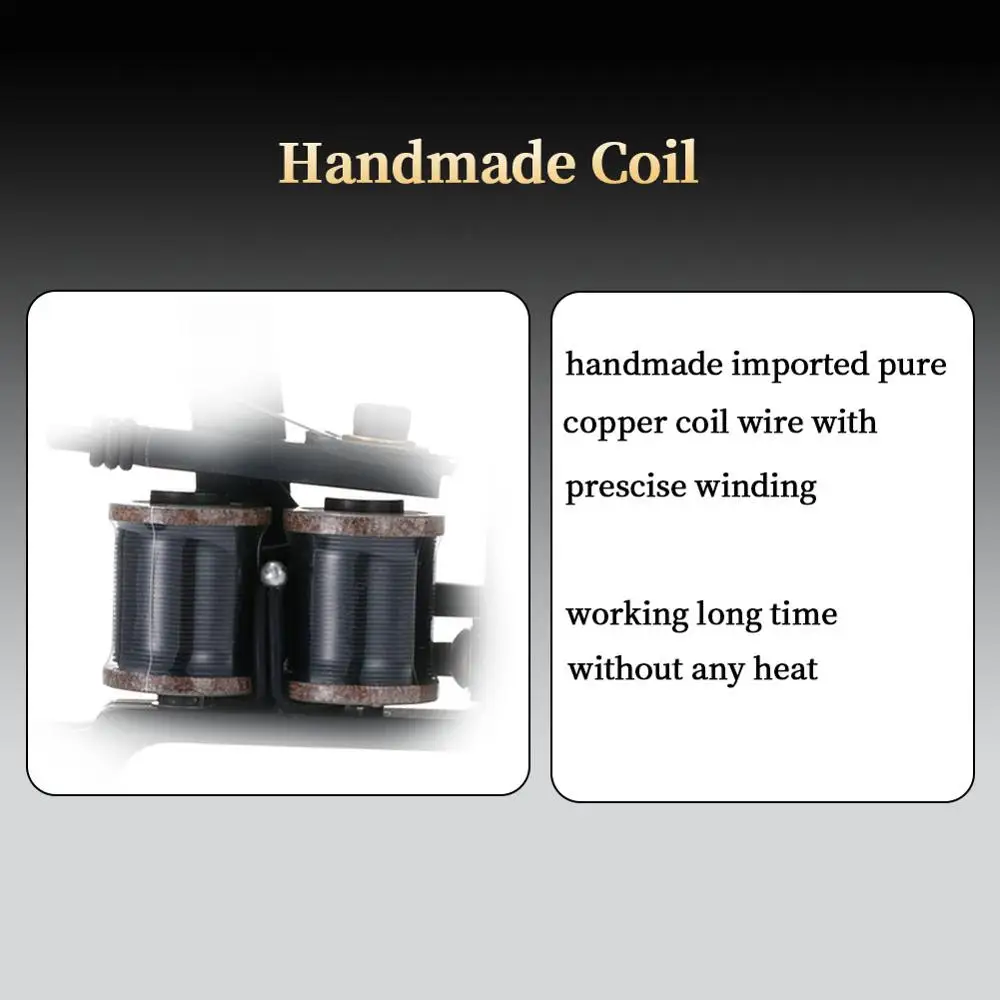 Машинка для тату-машинки Thomas Liner чугунная рама ручной работы 10 обмоточных катушек