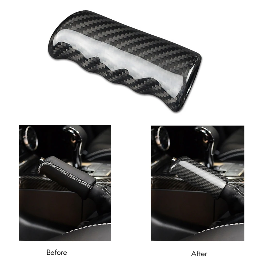 

Car Carbon Fiber Handbrake Cover Grip Handle Lever Brake Handle Cover for Mercedes Benz G Class W463 W464 G500 AMG G63